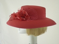 Eastex Wedding hat / Formal hat Coral Pink